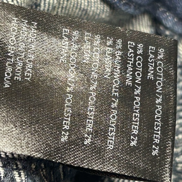 We The Free Women’s Jeans Size 31 Blue Denim Flare High Rise Patch Pockets - Picture 10 of 10